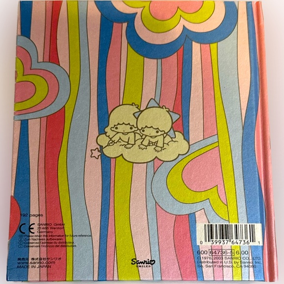 VTG 2003 SANRIO LITTLE TWIN STARS 192 PG LINED JOURNAL MEMO NOTE PAD STATIONARY - Picture 3 of 10